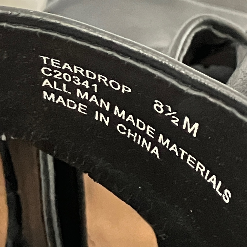 MIA 8 1/2 Black and Brown Platform Heels vegan - Picture 15 of 16